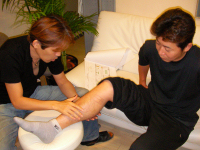 Prática de tratamento de feridas